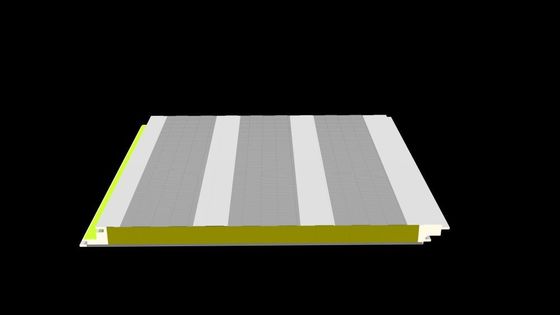 insulated Rockwool Glasswool Polyurethane Sandwich Puf Panels For Warehouse
