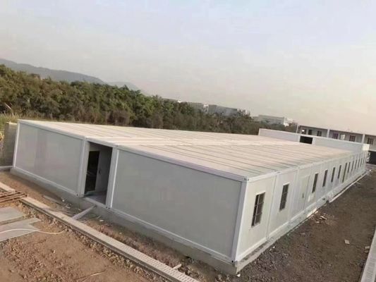Prefab Folding Collapsible House Container High Heat Insulation For Office Building
