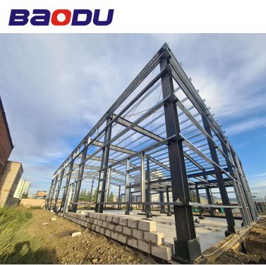 Easy Assembly 500-1000 square Meter Prefabricated Warehouse Steel Structure Steel Frame Warehouse for Industrial Storage