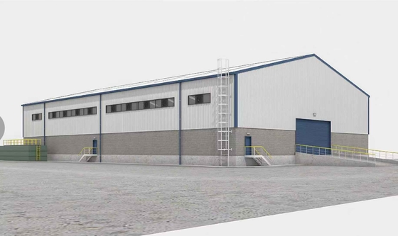 Prefabricated Metal Barns Customized Steel Structure Building Modular Prefab Industrial Metal Frame Hangar Workshop Warehouse